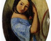 约翰埃弗里特米莱斯 - A Young Girl Combing Her Hair